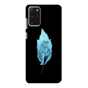 Чохол з картинками на чорному фоні для Samsung Galaxy S20 (Листя)