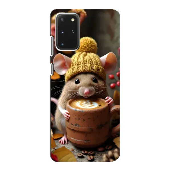 Чехол с рисунком «Мышка с кофе» для Samsung Galaxy S20 Чехол с рисунком «Мышка с кофе» для Samsung Galaxy S20