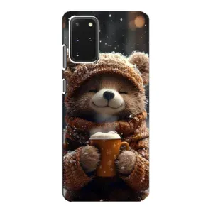 Друкований чохол 'Звірята з кавою' для Samsung Galaxy S20 (Ведмедик з кавою)