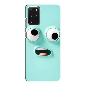 Силиконовые Чехлы (смешные стикеры) для Samsung Galaxy S20 (Забавное мятное лицо)