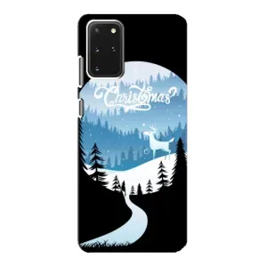 Силиконовый бампер на рождество для Samsung Galaxy S20 (Рождественский Олень)