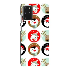 Силиконовый бампер на рождество для Samsung Galaxy S20 (Рождественский принт)