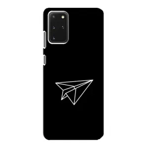 Чохол з картинками на чорному фоні для Samsung Galaxy S20 (Літак)