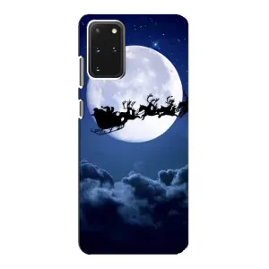Чехол Санта Клаус для Samsung Galaxy S20 (Санта - луна)