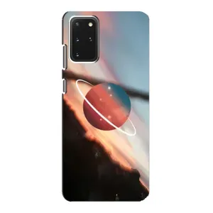 Чехол (ТПУ) с планетами на Samsung Galaxy S20 (Сатурн)