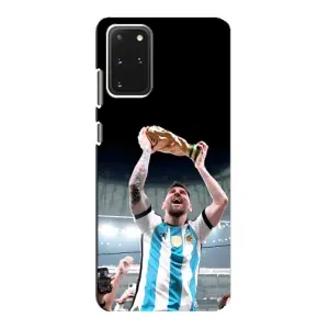 Чехлы Лео Месси Аргентина для Samsung Galaxy S20 (Счастливый Месси)