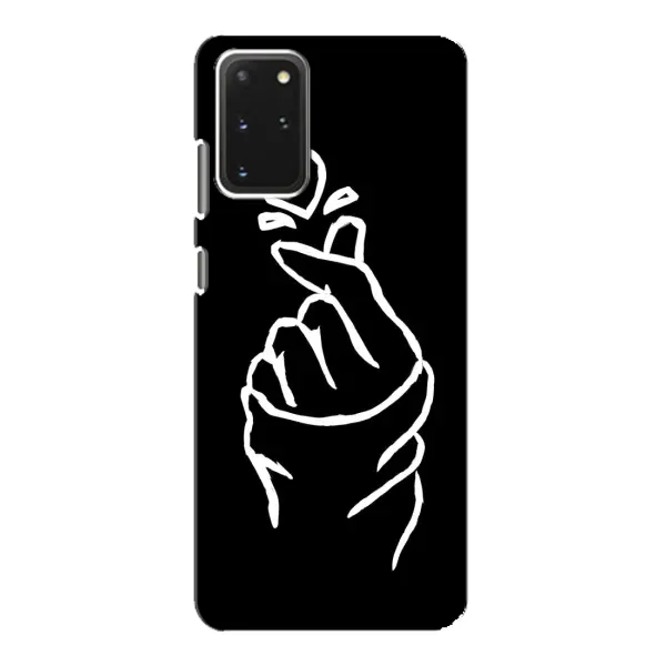 Чехол с рисунком «Сердце на черном» для Samsung Galaxy S20 Чехол с рисунком «Сердце на черном» для Samsung Galaxy S20