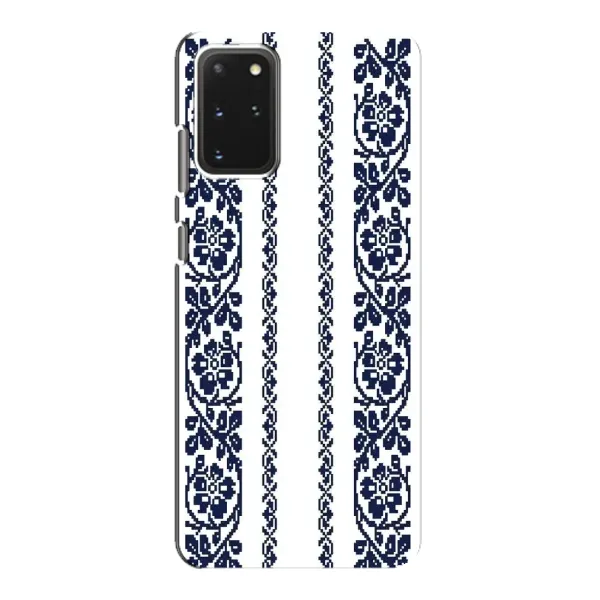 Чехол с рисунком «Синяя вышиванка» для Samsung Galaxy S20 Чехол с рисунком «Синяя вышиванка» для Samsung Galaxy S20