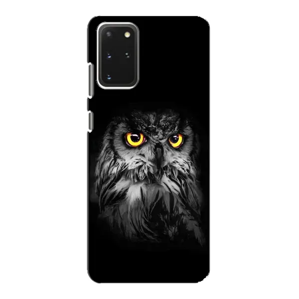 Чехол с рисунком «Сова на чёрном» для Samsung Galaxy S20 Чехол с рисунком «Сова на чёрном» для Samsung Galaxy S20