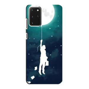 Чехол (ТПУ) с планетами на Samsung Galaxy S20 (To The moon)