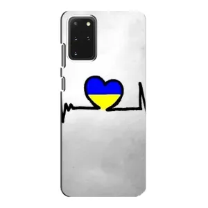 Силиконовый Чехол на Samsung Galaxy S20 (Я-Украина) (Украинская кардиограмма)