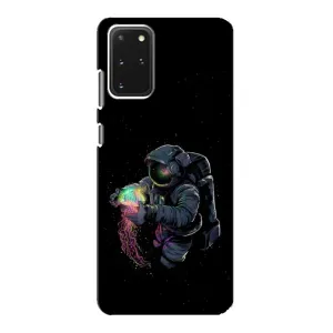 Силиконовый Чехол с принтом "Космонавты" на Samsung Galaxy S20 (В руках земля)
