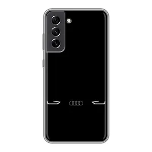Силиконовый бампер с картинкой машины на Samsung Galaxy S21 FE (Силует Audi)