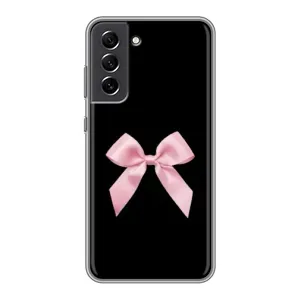 Чехол банты для Samsung Galaxy S21 FE (Бант на черном)