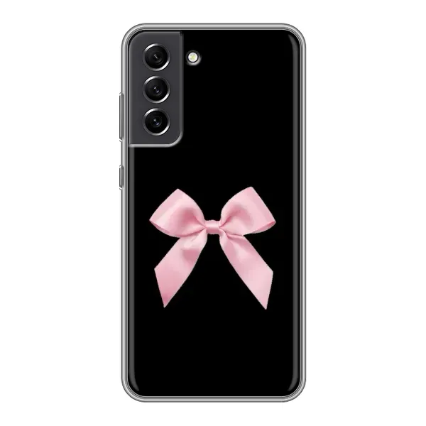 Чехол с рисунком «Бант на черном» для Samsung Galaxy S21 FE Чехол с рисунком «Бант на черном» для Samsung Galaxy S21 FE