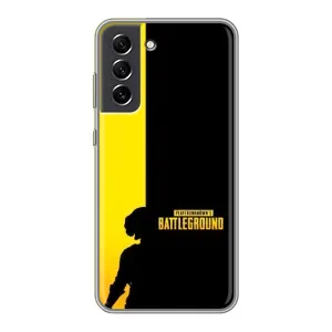 Чохол (TPU) з картинкою "Лого Пабг" на Самсунг С21 ФЕ (Battlegrounds)