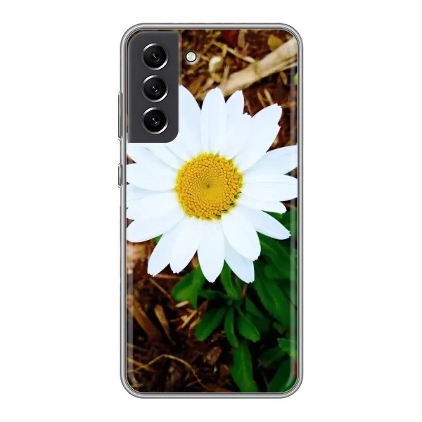 Чехол с рисунком «Белая ромашка» для Samsung Galaxy S21 FE Чехол с рисунком «Белая ромашка» для Samsung Galaxy S21 FE