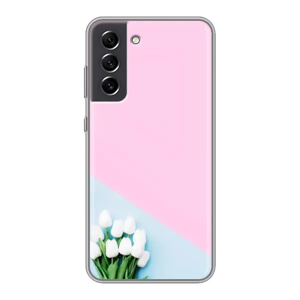Чехол с рисунком «Белые тюльпаны» для Samsung Galaxy S21 FE Чехол с рисунком «Белые тюльпаны» для Samsung Galaxy S21 FE
