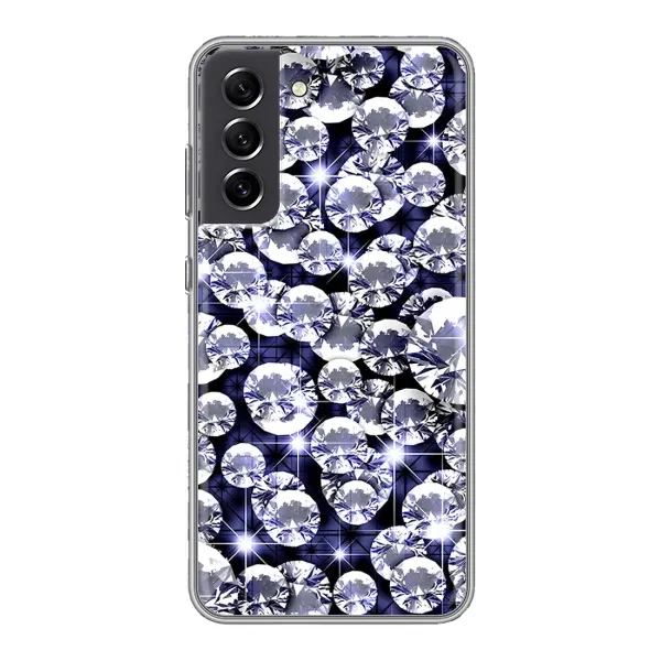 Чехол с рисунком «Бриллианты» для Samsung Galaxy S21 FE Чехол с рисунком «Бриллианты» для Samsung Galaxy S21 FE