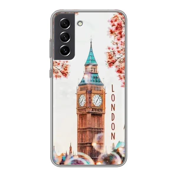 Чохол з малюнком «Годинник Лондон» для Samsung Galaxy S21 FE Чохол з малюнком «Годинник Лондон» для Samsung Galaxy S21 FE