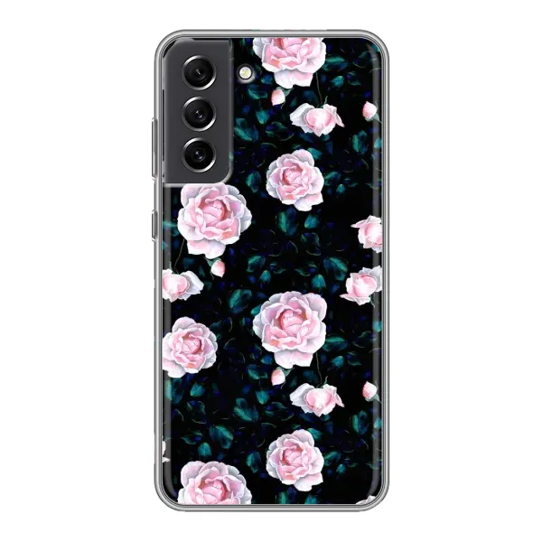Чехол с рисунком «Чайные розы» для Samsung Galaxy S21 FE Чехол с рисунком «Чайные розы» для Samsung Galaxy S21 FE