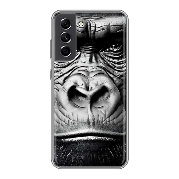Чехол с рисунком «Черная обезьяна» для Samsung Galaxy S21 FE Чехол с рисунком «Черная обезьяна» для Samsung Galaxy S21 FE