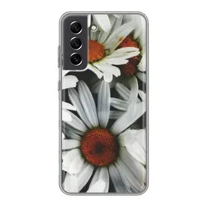 Чехол с ромашками на Samsung Galaxy S21 FE (Цветы Ромашки)