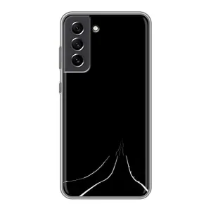 Чехол с картинками на черном фоне для Samsung Galaxy S21 FE (Дорога)