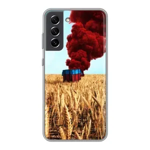 Чохол (TPU) з картинкою "Лого Пабг" на Самсунг С21 ФЕ (Дроп)