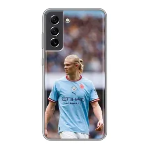 Чехлы с принтом для Samsung Galaxy S21 FE Футболист (Эрлинг Холанд)