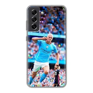 Чехлы с принтом для Samsung Galaxy S21 FE Футболист (фанаты Холанда)