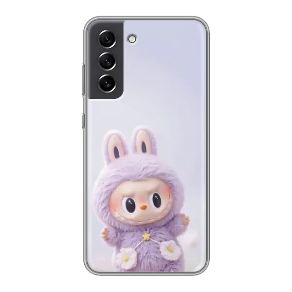 Чехол с рисунком «Фиолетовый Лабубу» для Samsung Galaxy S21 FE Чехол с рисунком «Фиолетовый Лабубу» для Samsung Galaxy S21 FE