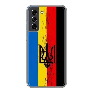 Чехлы УПА (Красно-Чёрный) на Samsung Galaxy S21 FE (Флаг УПА)
