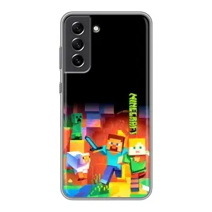 Чохли для Samsung Galaxy S21 FE (Персонажі МайнКрафт) (Герой Майнкрафт)
