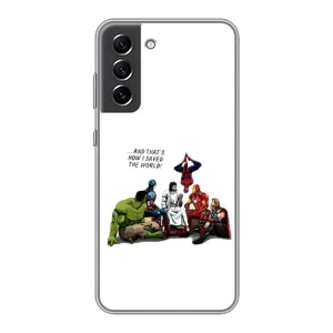 Чехлы для Samsung Galaxy S21 FE (Для Христиан) (Иисус супергерой)