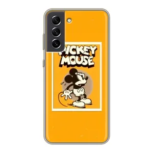 Чехлы с принтом Микки Маус на Samsung Galaxy S21 FE (Испуганный Микки)