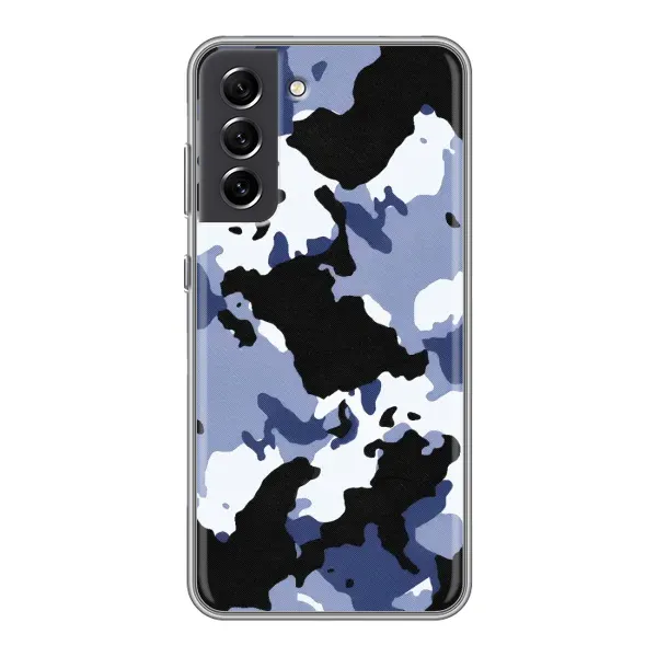 Чехол с рисунком «Камуфляжный Серый» для Samsung Galaxy S21 FE Чехол с рисунком «Камуфляжный Серый» для Samsung Galaxy S21 FE