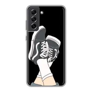 Чехол с Прикольным принтом на Samsung Galaxy S21 FE (Кеды)