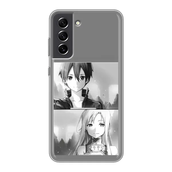 Чехол с рисунком «Кирито-Асуна» для Samsung Galaxy S21 FE