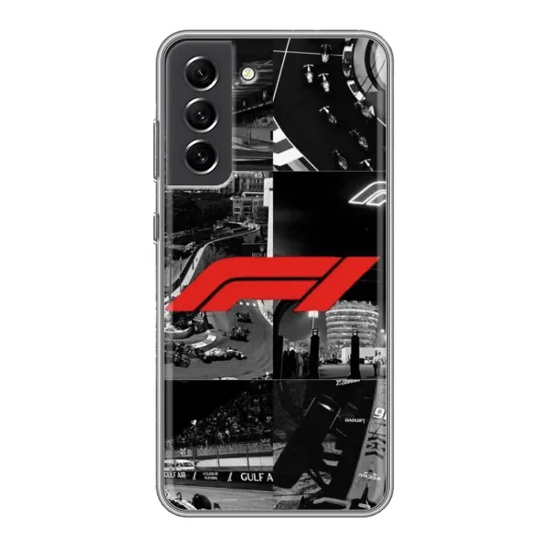 Чехол с рисунком «Коллаж Формула 1» для Samsung Galaxy S21 FE Чехол с рисунком «Коллаж Формула 1» для Samsung Galaxy S21 FE