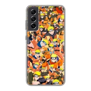 Чохли з принтом НАРУТО на Samsung Galaxy S21 FE (Коллаж Наруто)