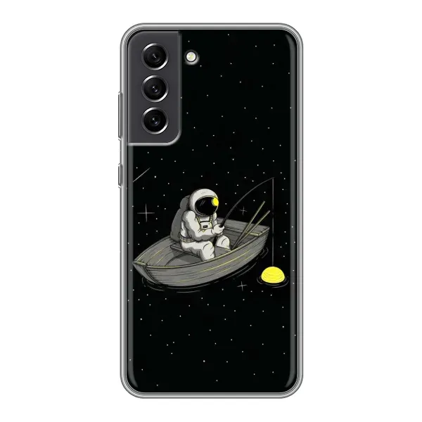 Чехол с рисунком «Космонавт на рыбалке» для Samsung Galaxy S21 FE Чехол с рисунком «Космонавт на рыбалке» для Samsung Galaxy S21 FE