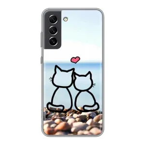 Силиконовые Чехлы Любимому человеку для Samsung Galaxy S21 FE (Котейки)