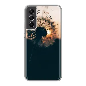 Силиконовый Чехол с одуванчиками на Samsung Galaxy S21 FE (Красивый одуванчик)