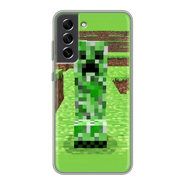 Чехол с рисунком «Крипер 2» для Samsung Galaxy S21 FE Чехол с рисунком «Крипер 2» для Samsung Galaxy S21 FE