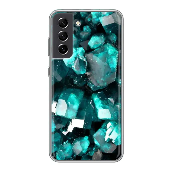 Чехол с рисунком «Кристалы» для Samsung Galaxy S21 FE Чехол с рисунком «Кристалы» для Samsung Galaxy S21 FE