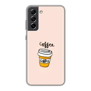 Чехол с изображением вкусной еды для Samsung Galaxy S21 FE (Кружка кофе)
