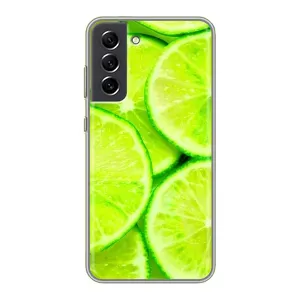 Чехол с изображением вкусной еды для Samsung Galaxy S21 FE (Лайм)
