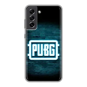 Чохол (TPU) з картинкою "Лого Пабг" на Самсунг С21 ФЕ (Лого PUBG)