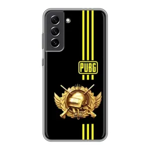 Чохол (TPU) з картинкою "Лого Пабг" на Самсунг С21 ФЕ (Логотип PUPG)